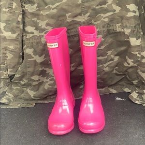 Pink Hunter Rain Boots